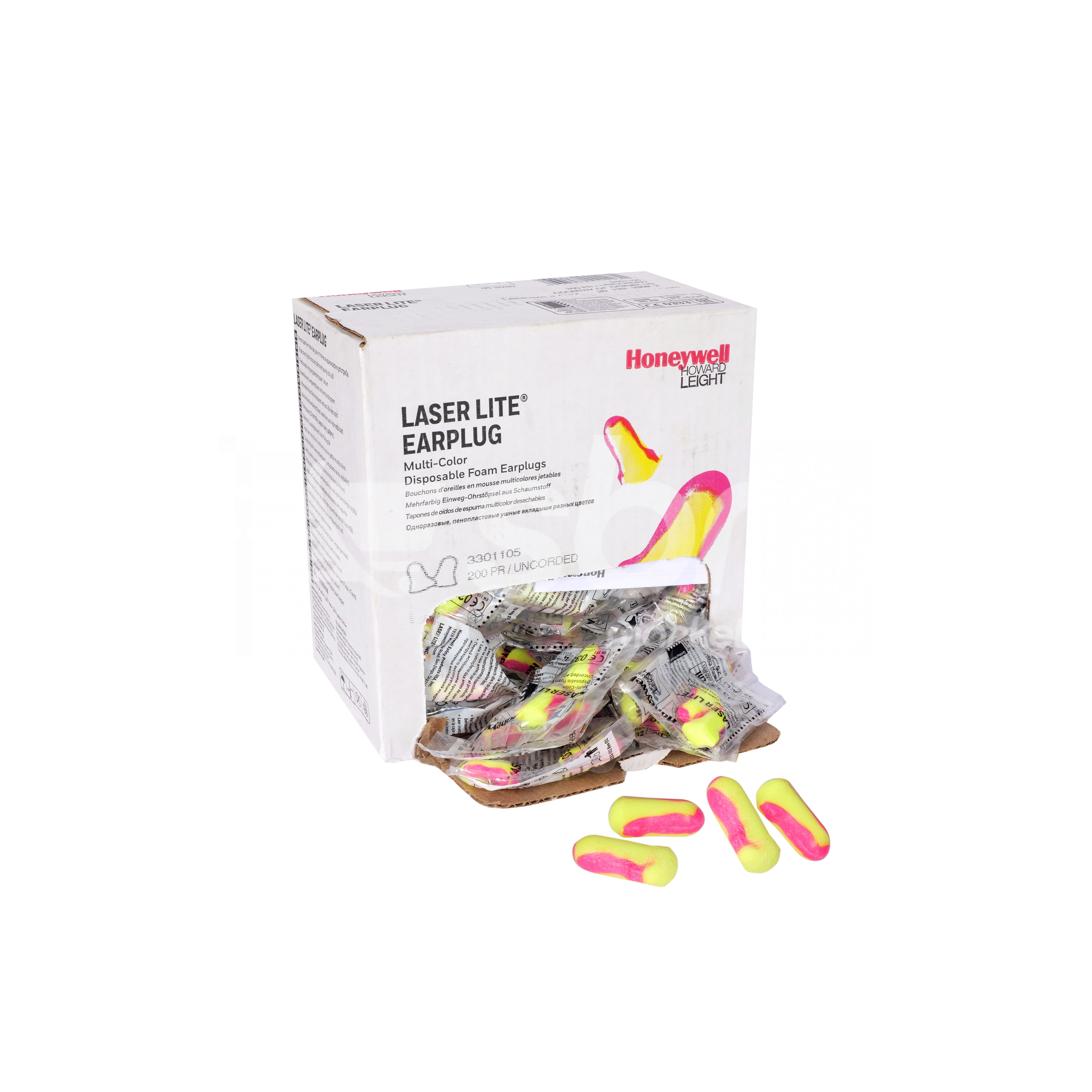 Howard Leight by Honeywell, Uncorded Earplug, Laser Lite, Part No: 3301105