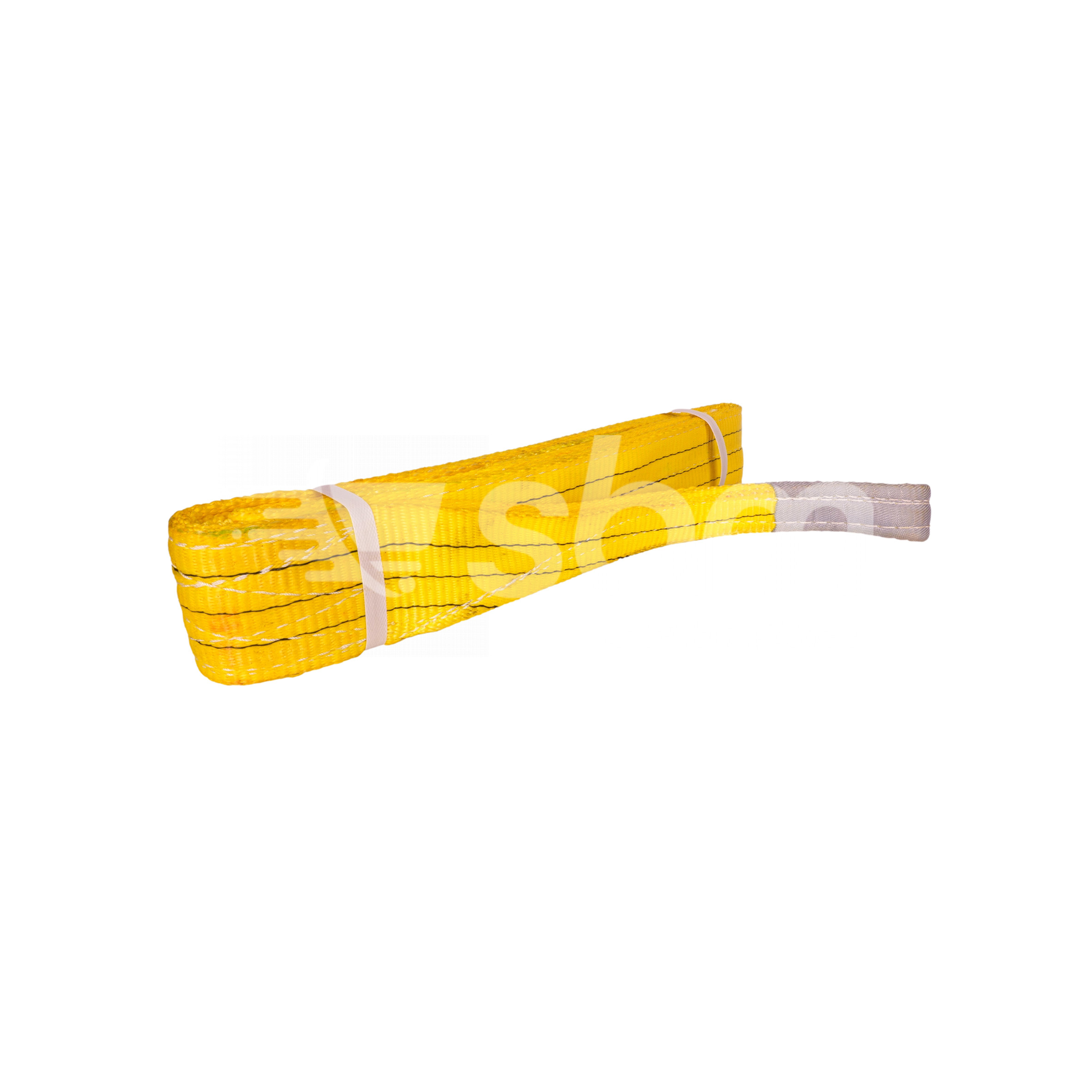 Vaultex, 7:1, 2 Ply Polyester Webbing Sling, 75MM 3T*3M, Yellow Color