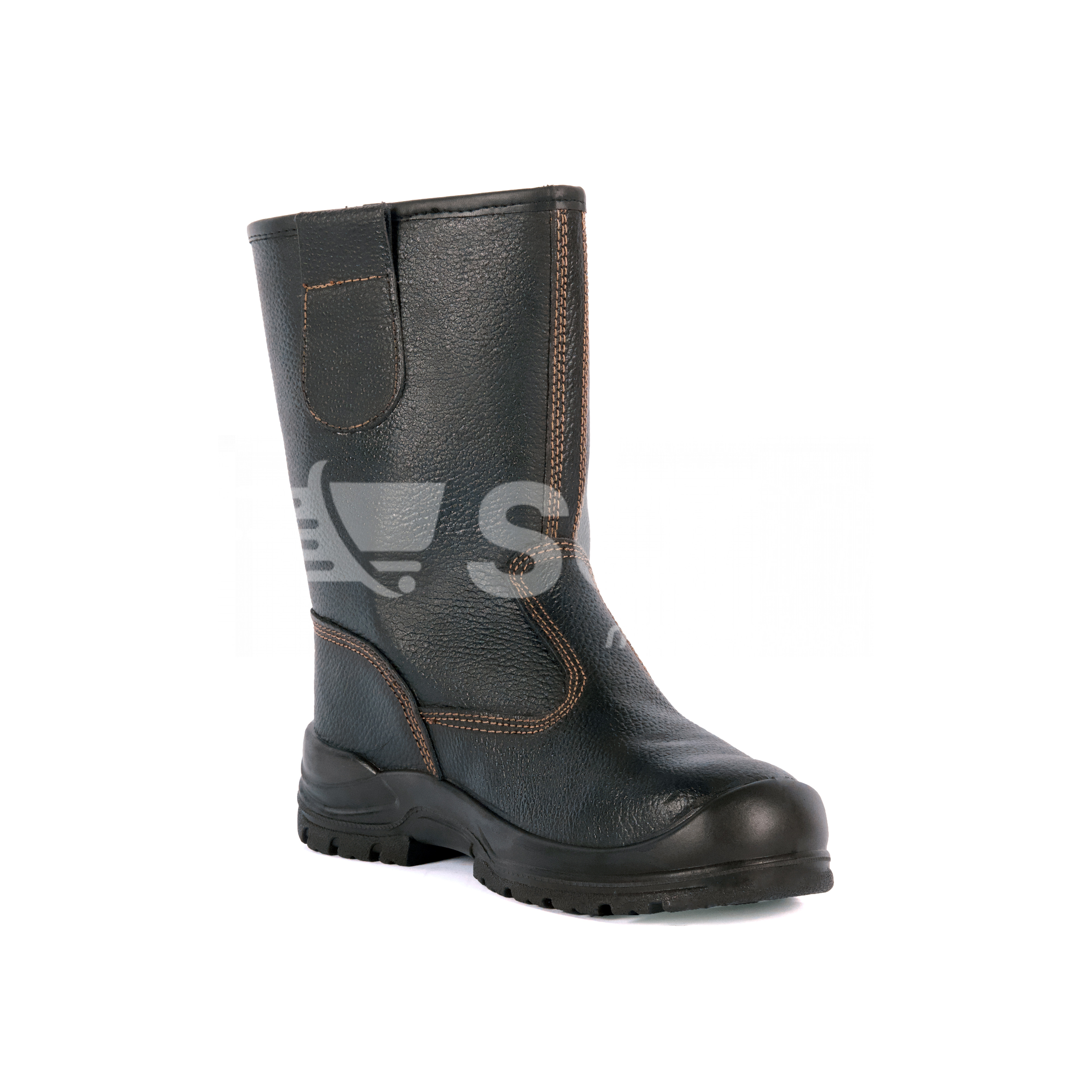 Vaultex, SBP Breathable Leather Rigger Boot, Black Color
