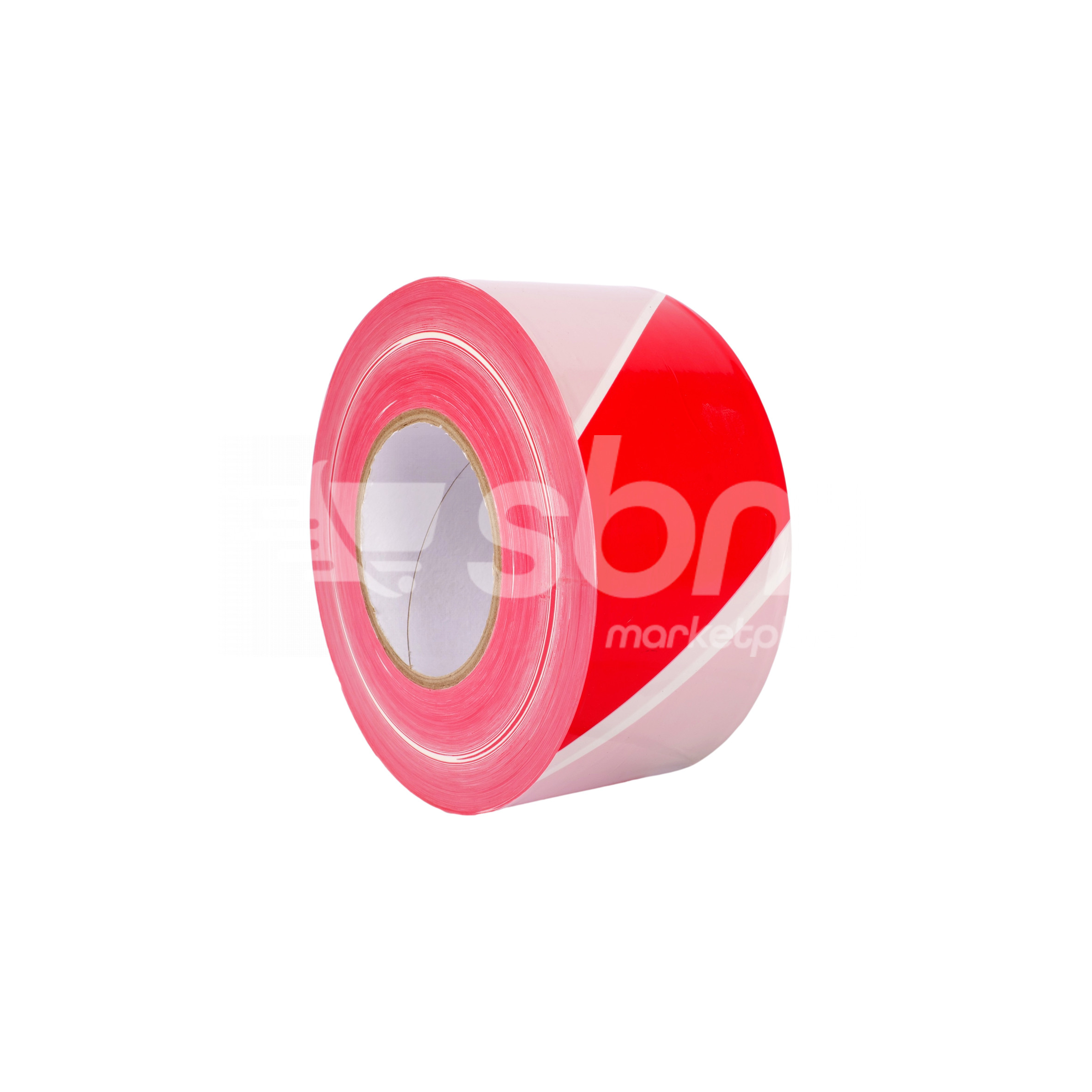 Workland, Double Side Printed Warning Tape, Red & White Color, Size: 35 mic x 7 cm x 500 Meters