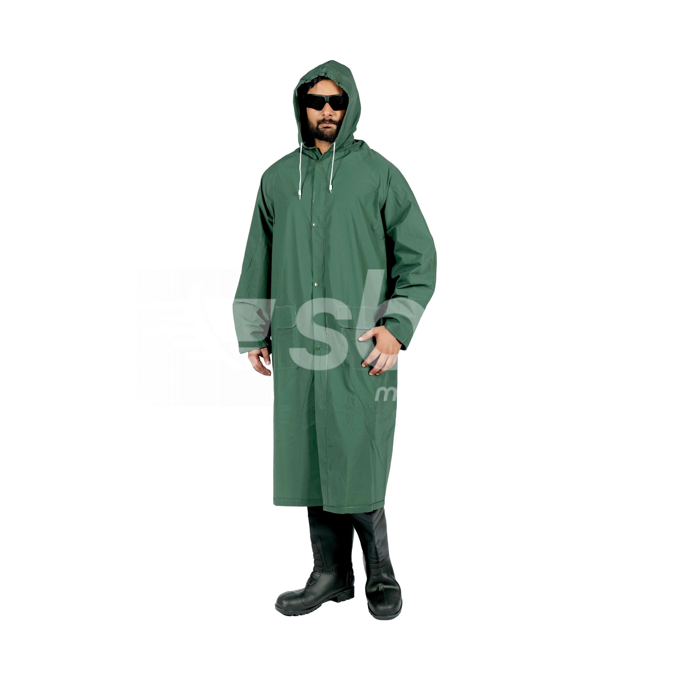 Workland, No Warranty Rain Coat, Green Color