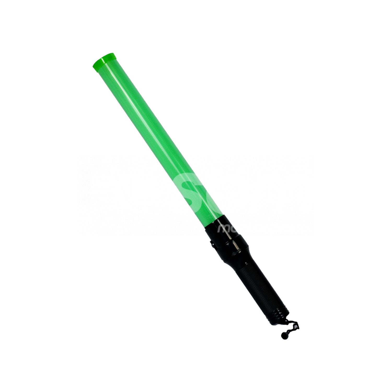 Traffic Baton without Battery, Green Color, Size: 54 x 4 cm