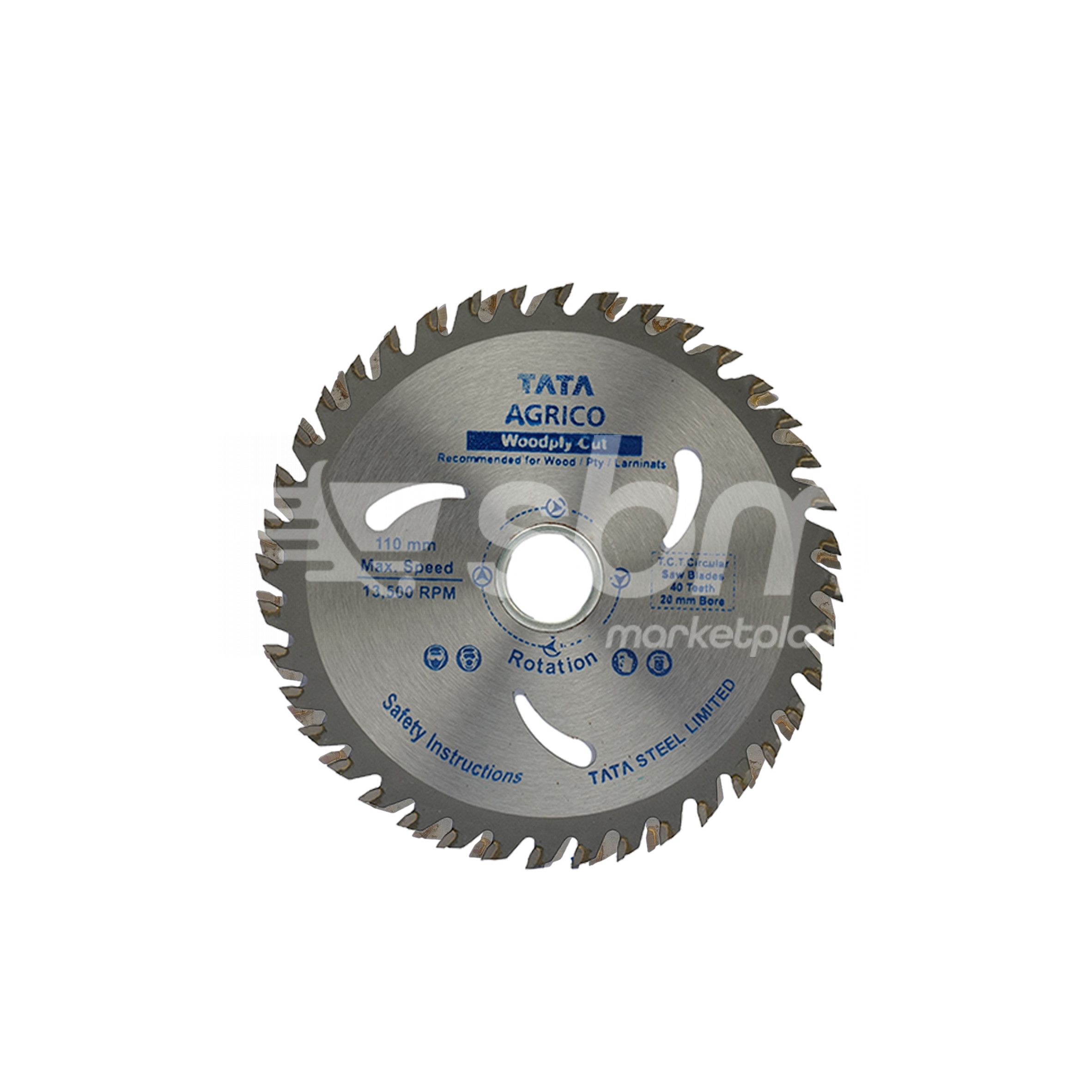 TCT Blade, Size: 4" & 40 Teeth, Part No: TCN440