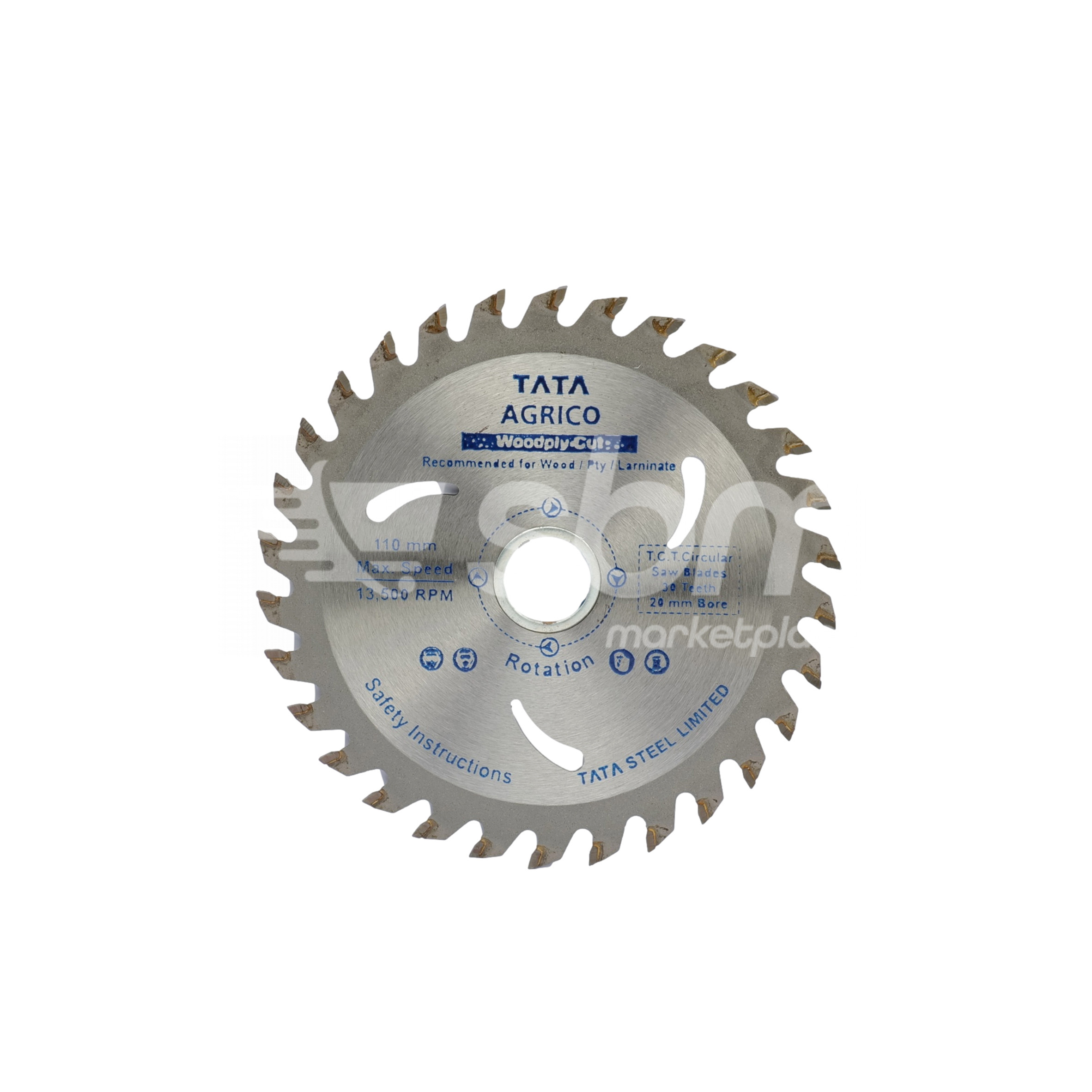 TCT Blade, Size: 4" & 30 Teeth, Part No: TCN430