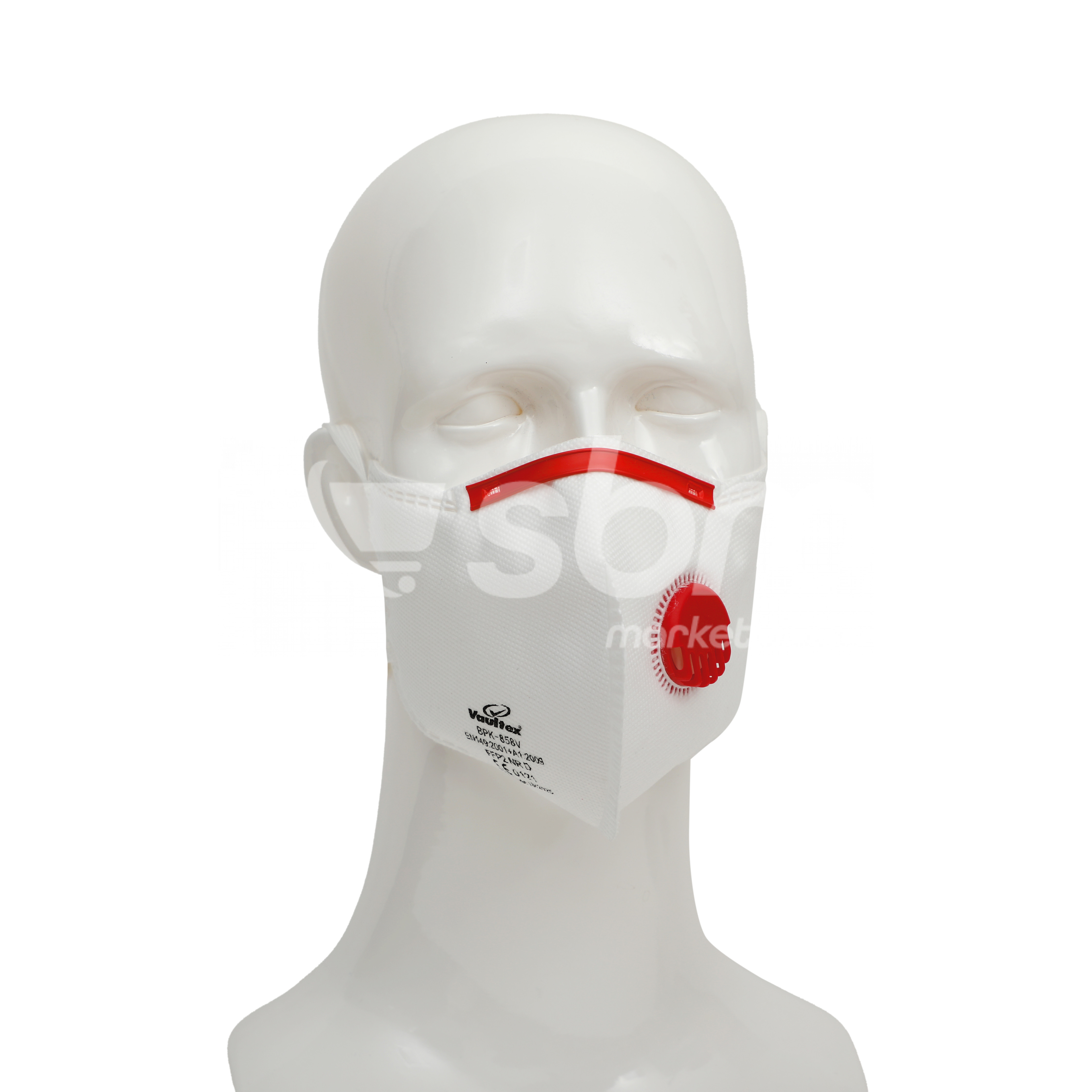 Vaultex, FFP2 Respirator Flat Fold Type with Valve