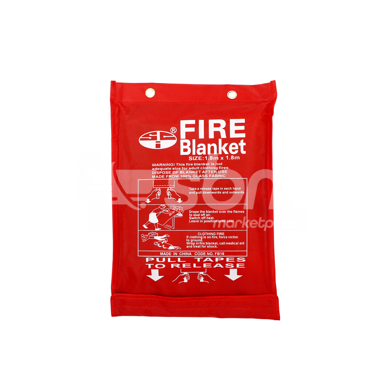 Fire Blanket, Size: 1.8 Mtr X 1.8 Mtr