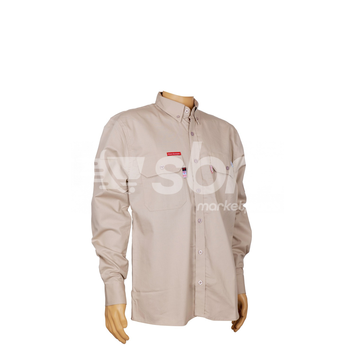 Vaultex, Proban 8 Cal FR Shirt, Beige Color