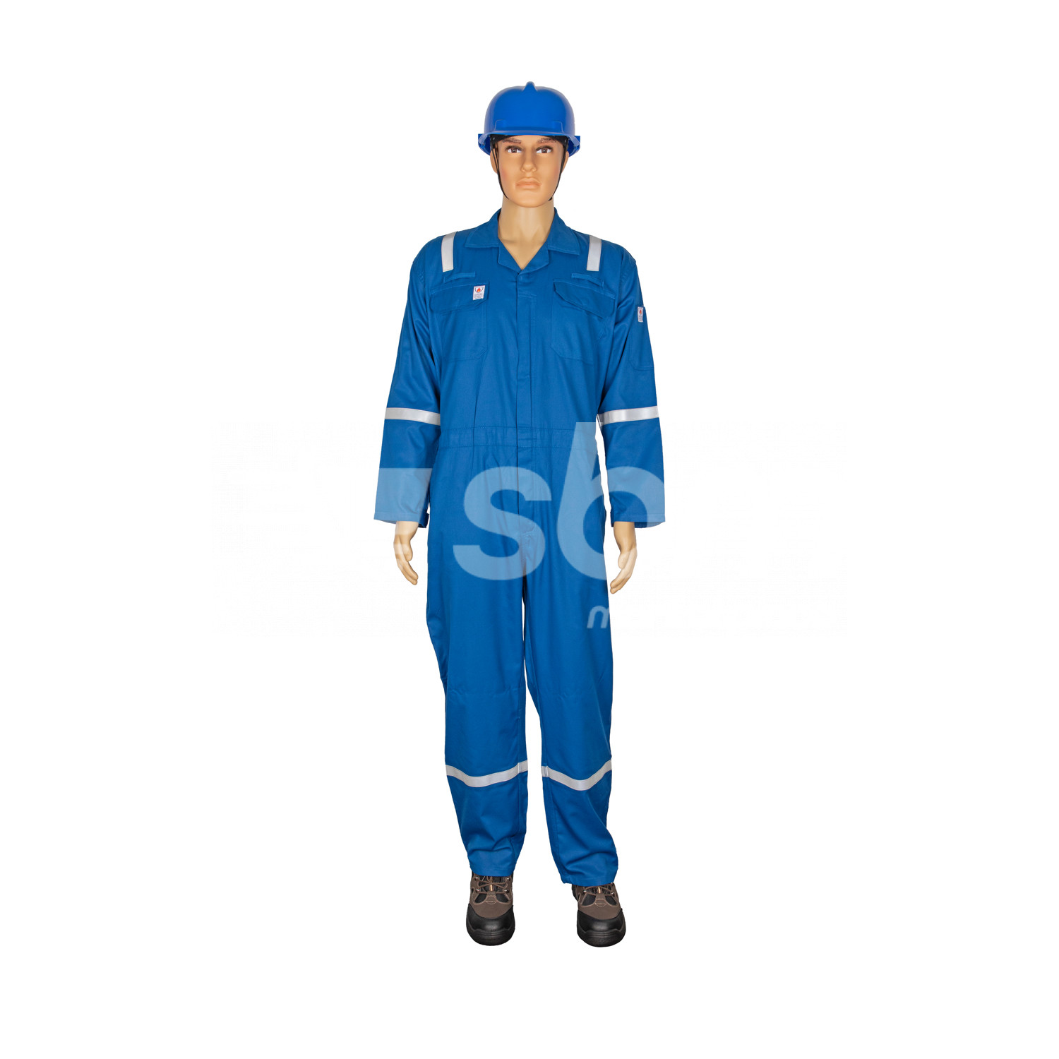 Vaultex, IFR Fire Retardant Coverall with Reflective, 180 Gsm, Royal Blue Color