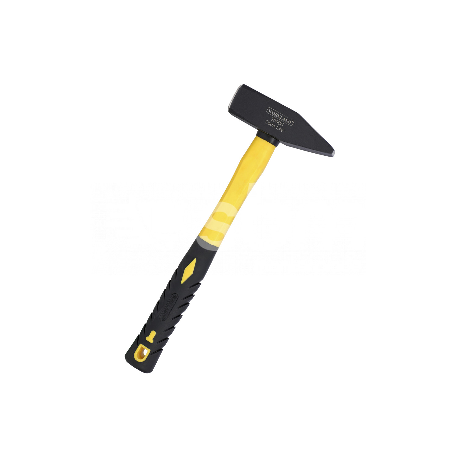 Workland, Machinist Hammer with Fiber Handle, 1000 Grams