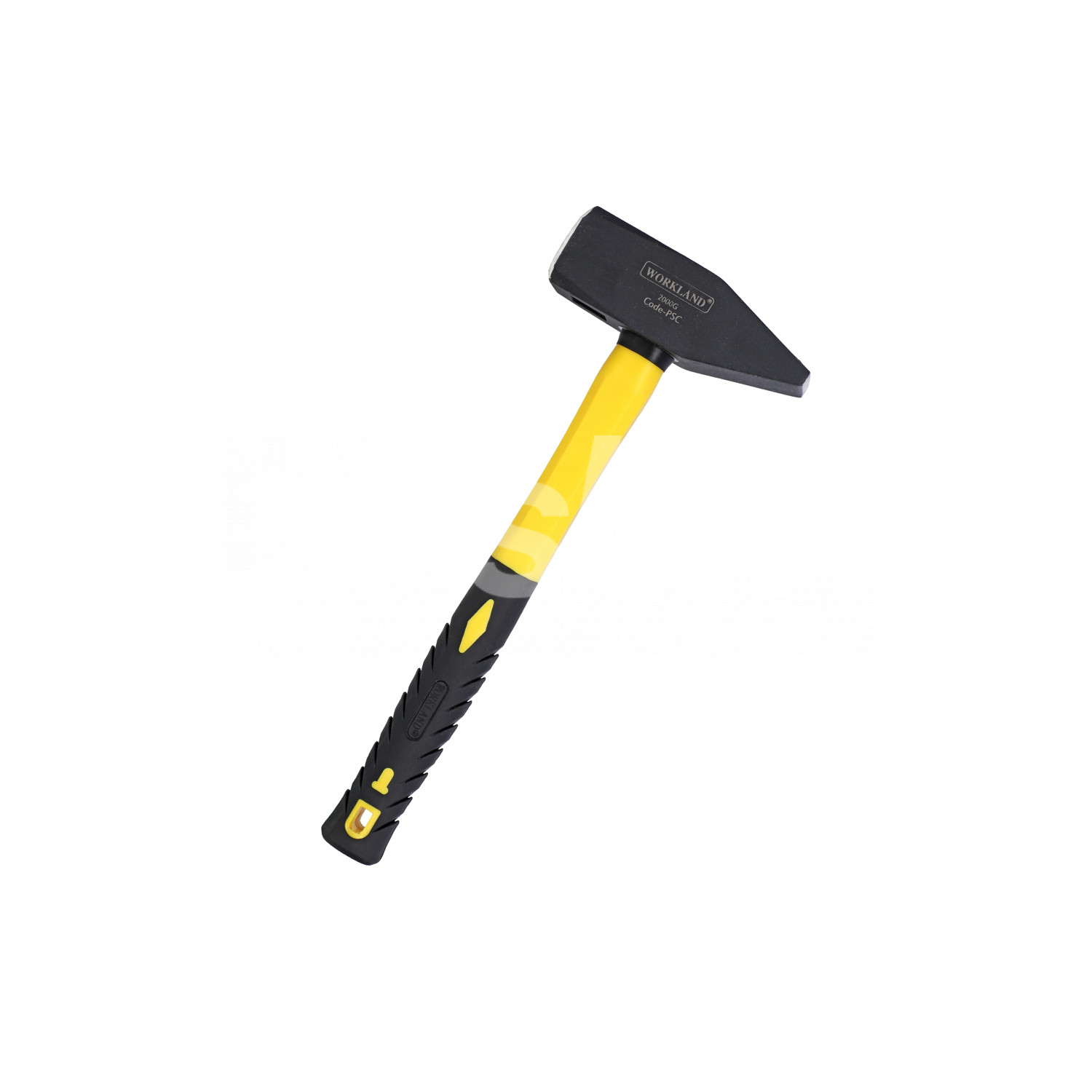 Workland, Machinist Hammer with Fiber Handle, 2000 Grams