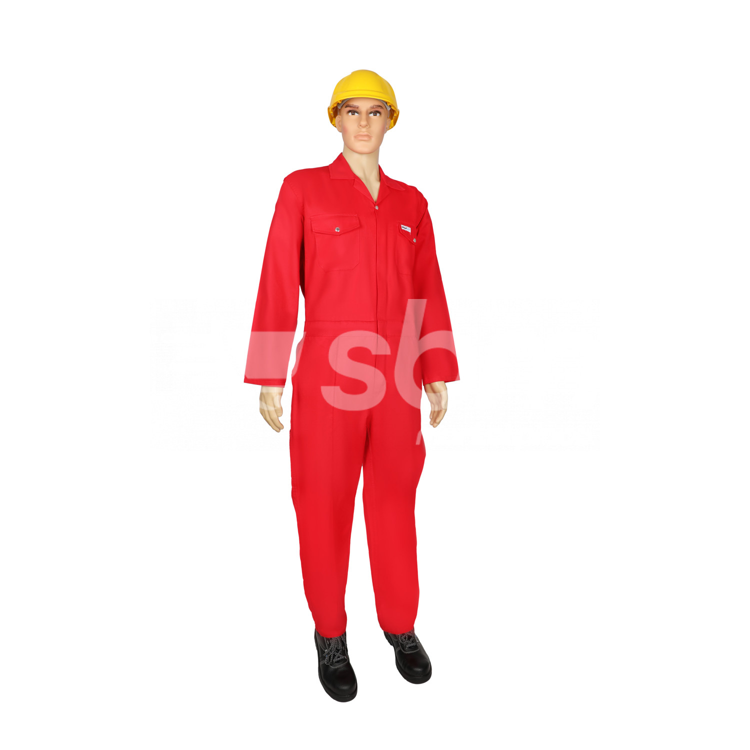 Vaultex, 100% Cotton Coverall, 200 gsm, Red Color