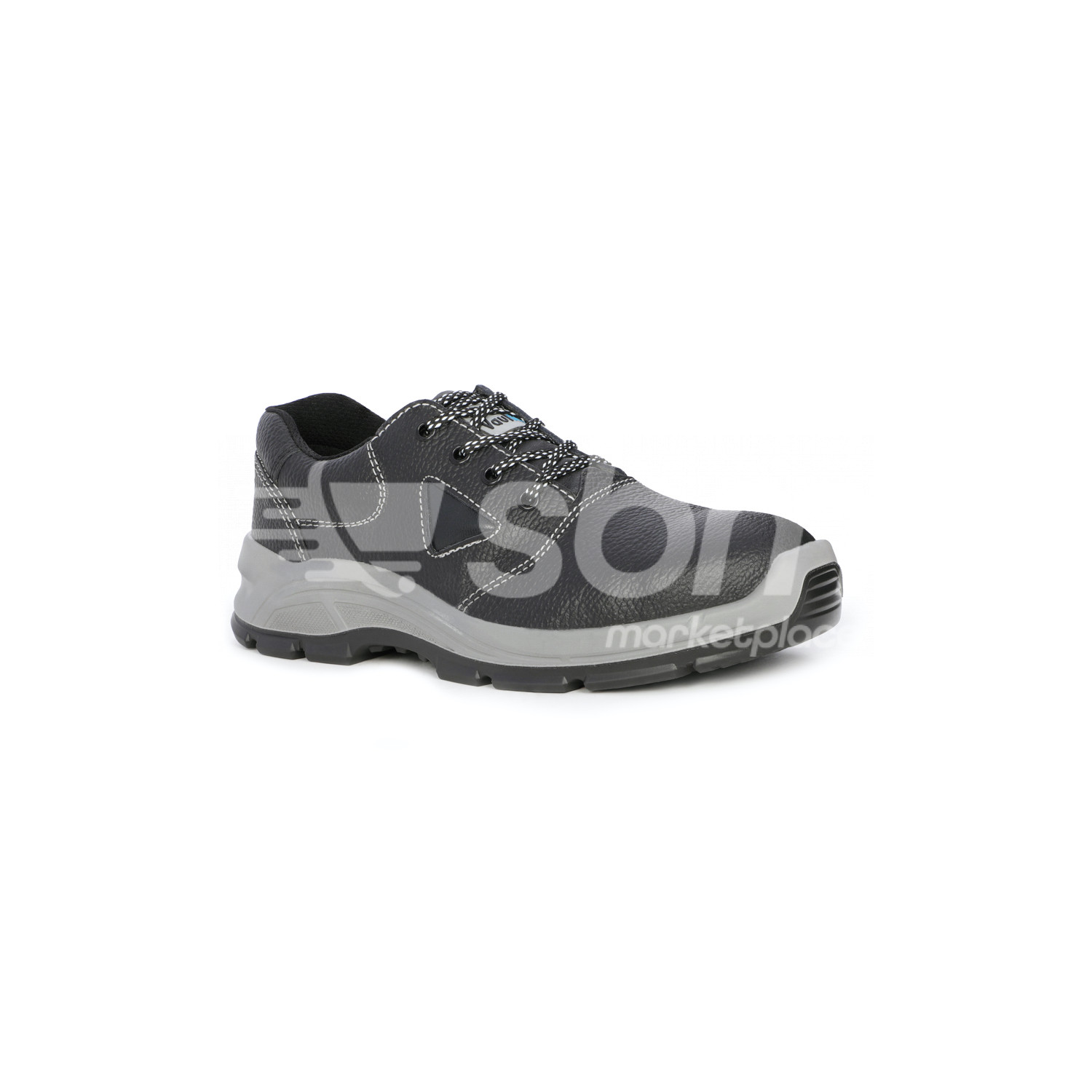 Vaultex, SBP SR Low Ankle Safety Shoes with Leather Upper, Black Color