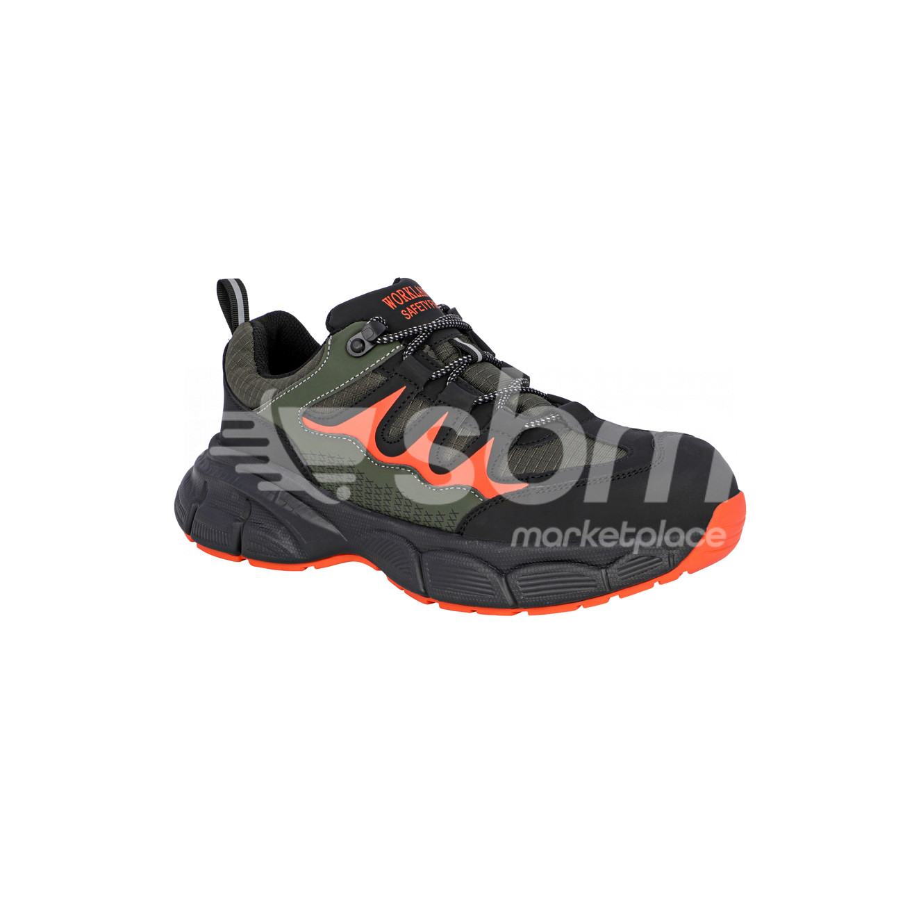 Workland, SBP Non-Metal Low Ankle Protective Footwear, Green Color