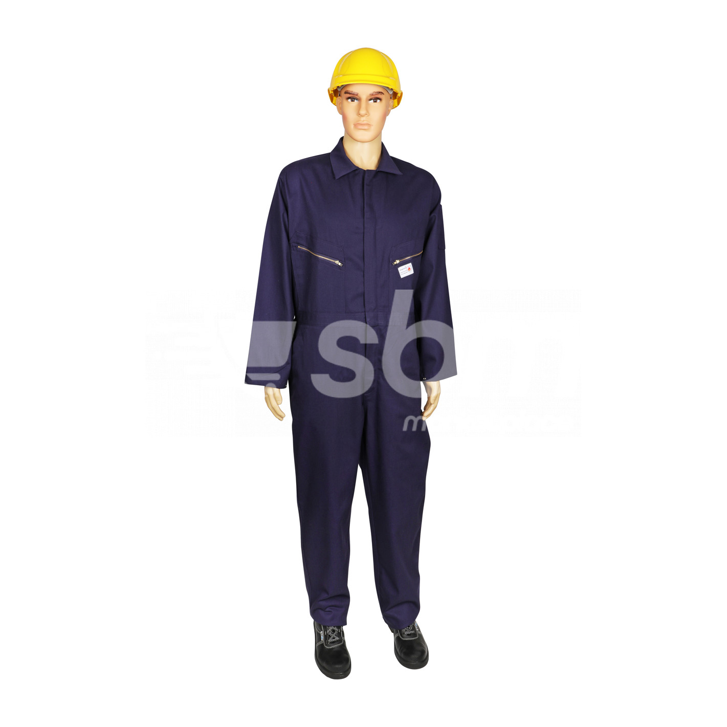 Vaultex, Fire Retardant Coverall with Labels, Navy Color