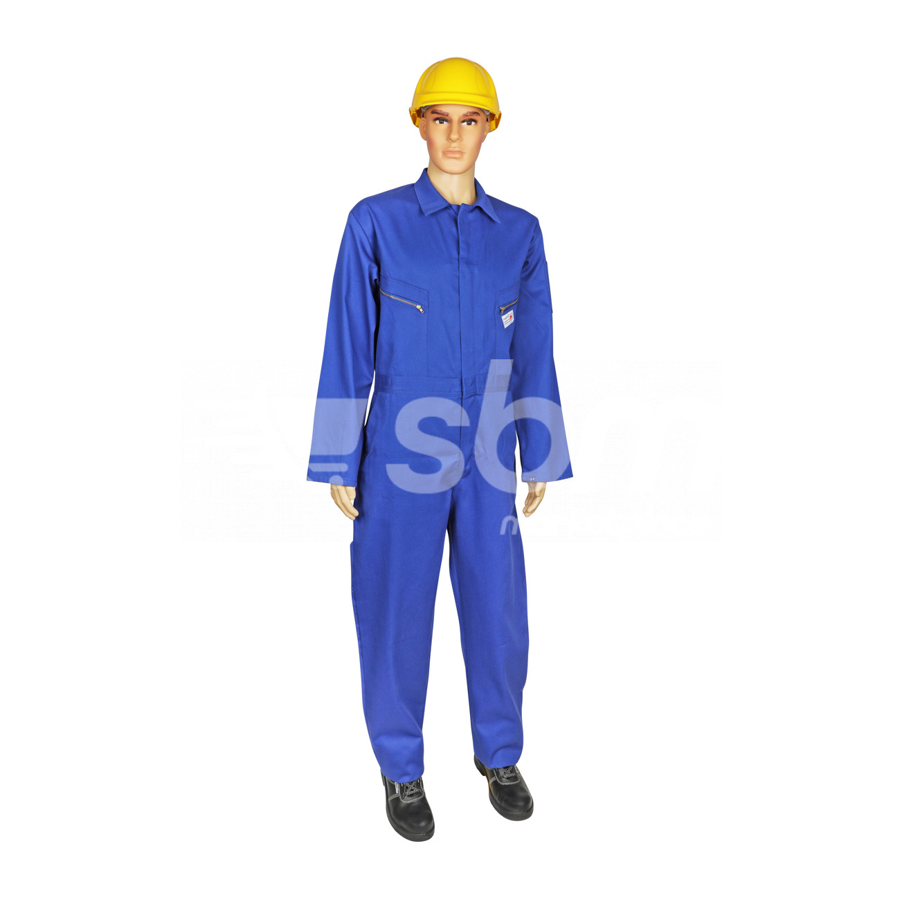 Vaultex, Fire Retardant Coverall with Labels, Royal Color
