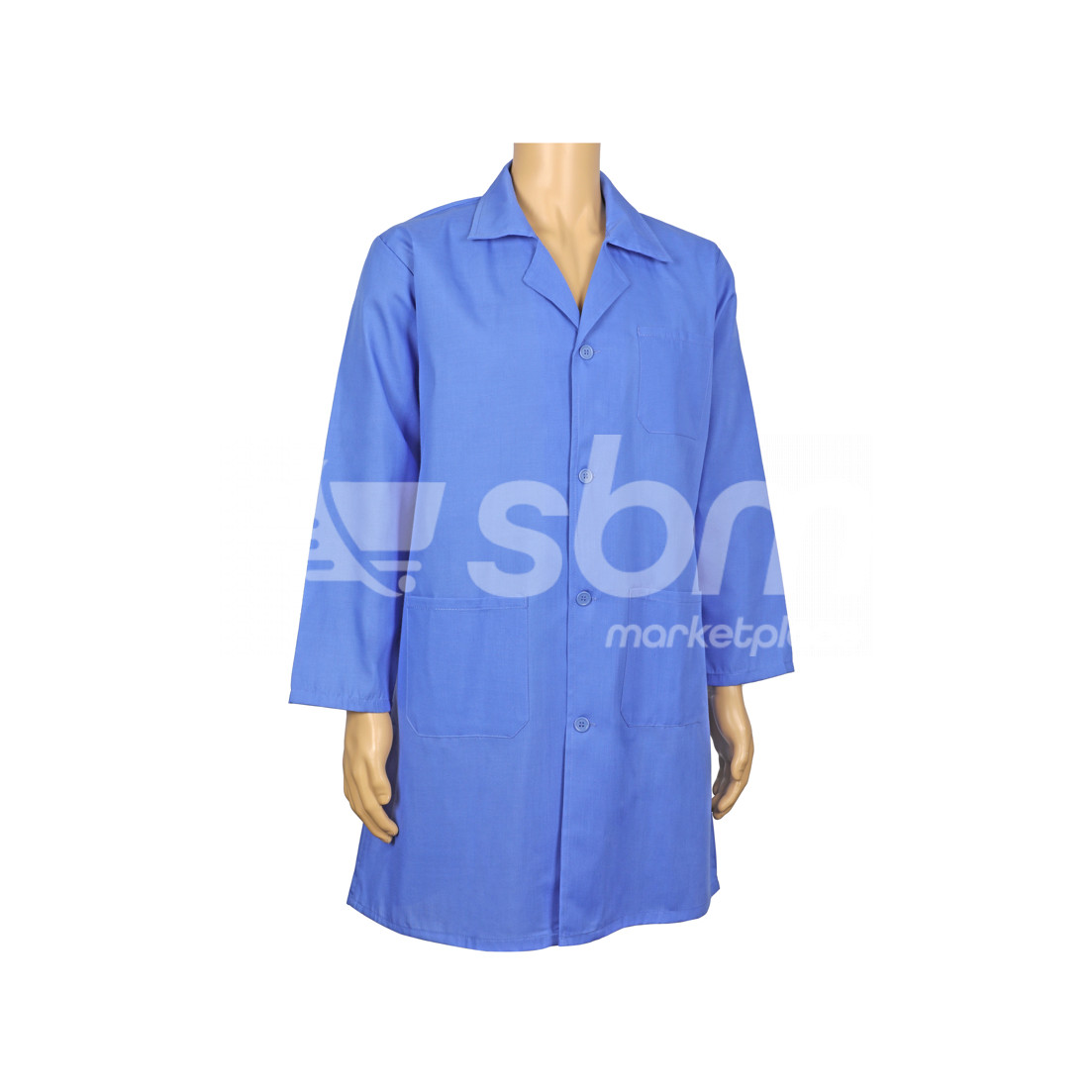 American Tag, 35/65 Lab Coat, Petrol Blue Color