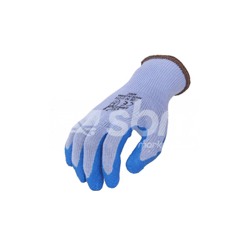 Vaultex, Latex Coated Gloves, Blue Color