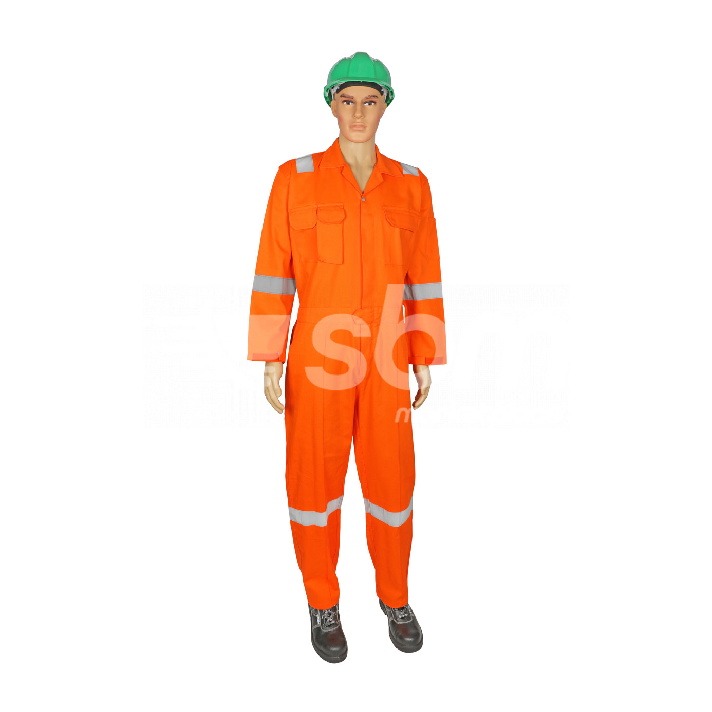 Vaultex, 100% Cotton Coverall, 240 Gsm, Light Orange Color
