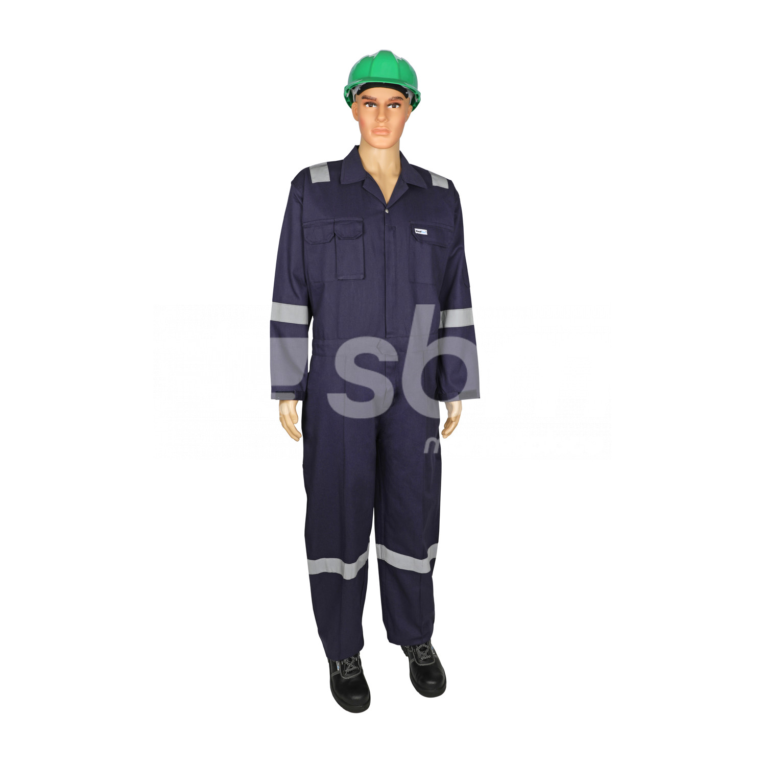 Vaultex, 100% Cotton Coverall 240 Gsm, Navy Blue Color