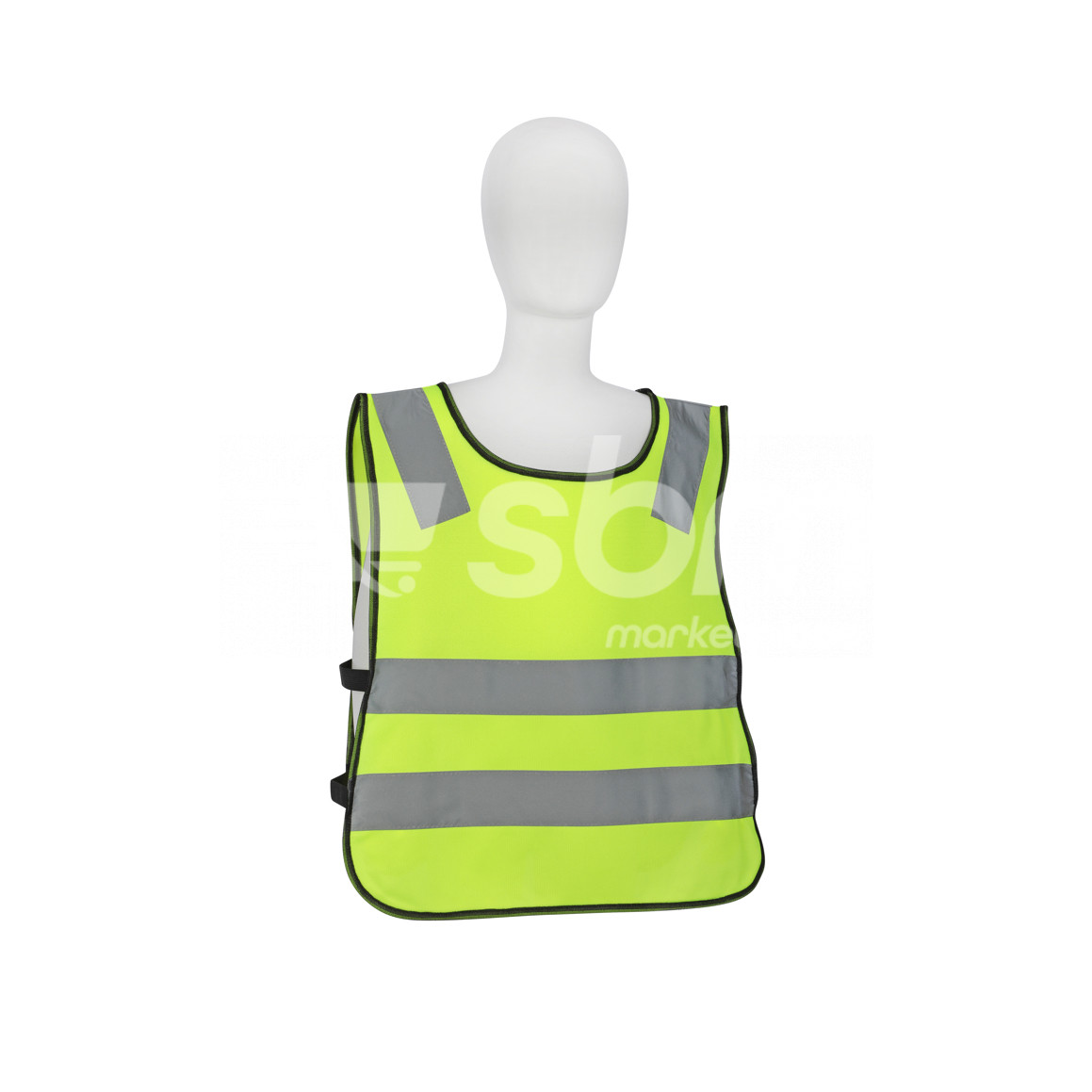 Vaultex, Safety Fabric Type Pullover Vest with Reflective for Kids, Green Color