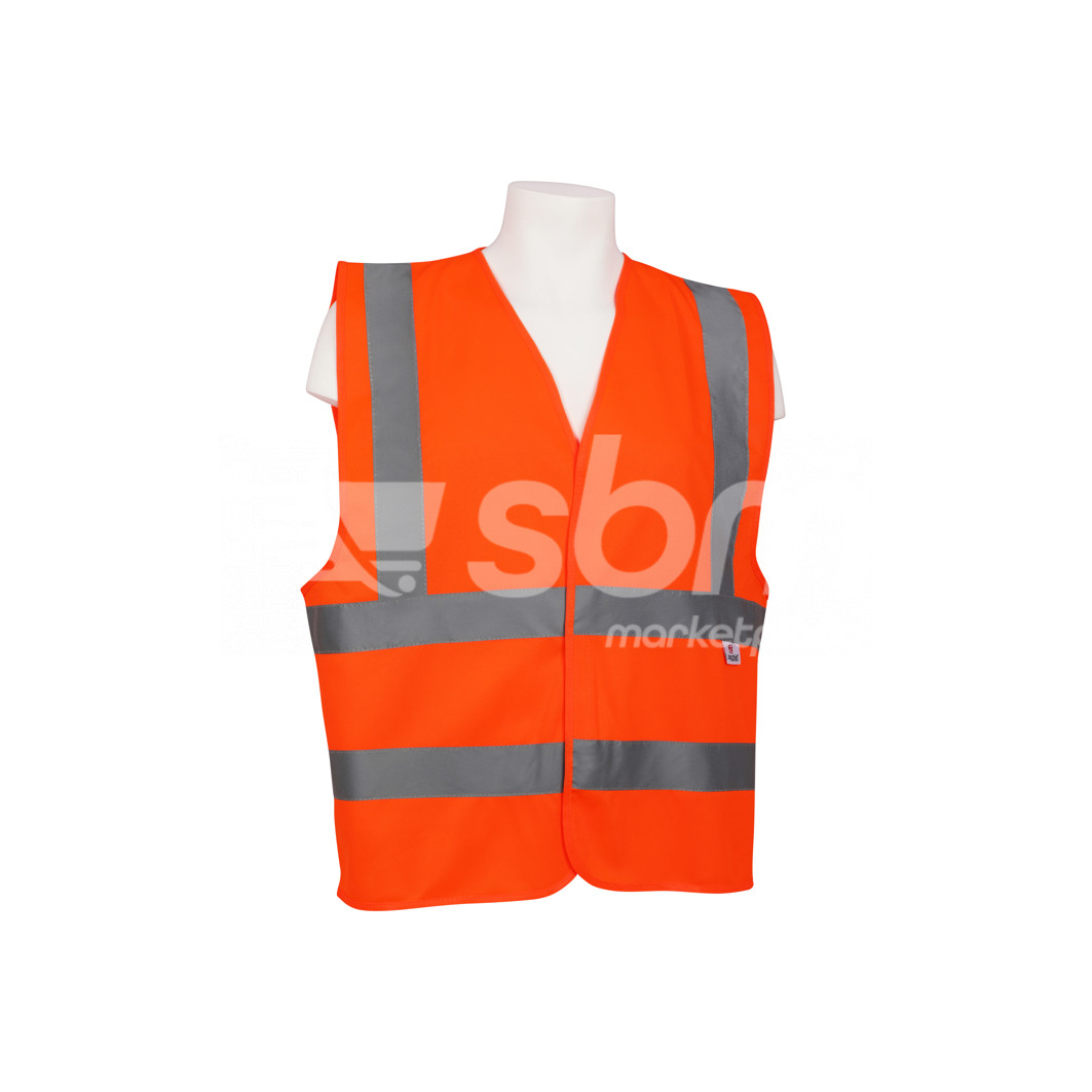 Zecchin, Premium Safety Fabric Vest, Orange Color