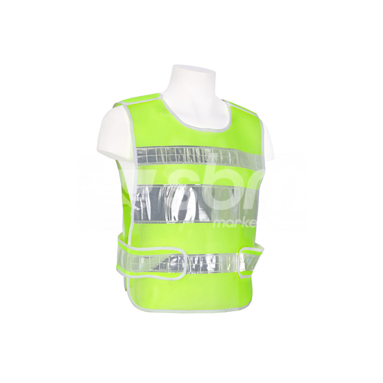 Vaultex, Safety Mesh Type Pullover Vest with Reflective, Green Color