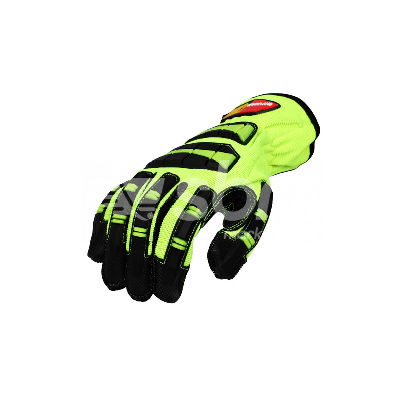 Mechanical Impact Gloves, Green Color