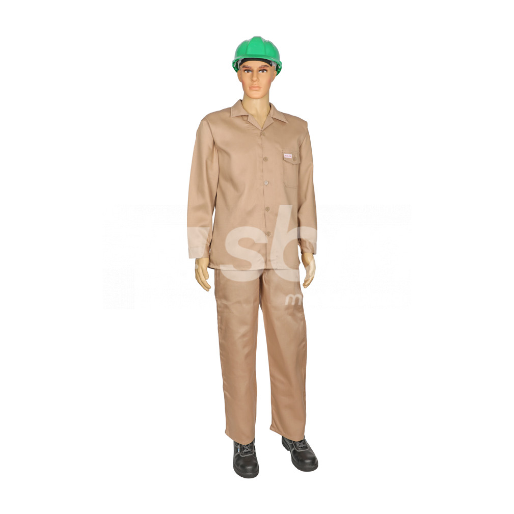 WorkLand, 100% Twill Pant Shirts, Beige Color