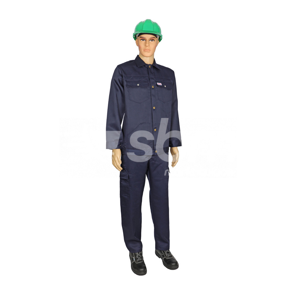 Vaultex, 100% Twill Pant Shirt, Navy Blue Color