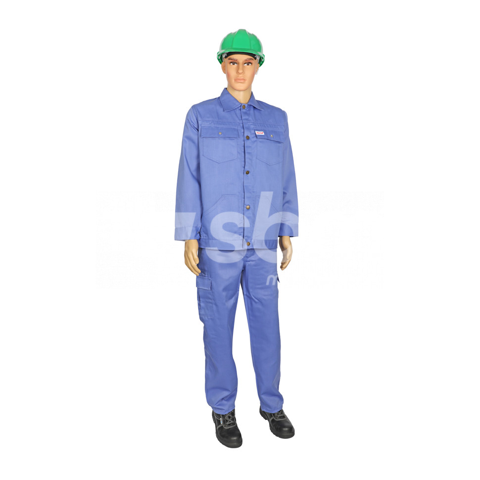 Vaultex, 100% Twill Pant & Shirt, Petrol Blue Color