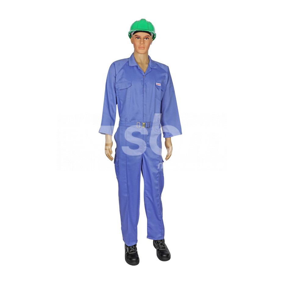 Vaultex, 100% Twill Coverall, Petrol Blue Color