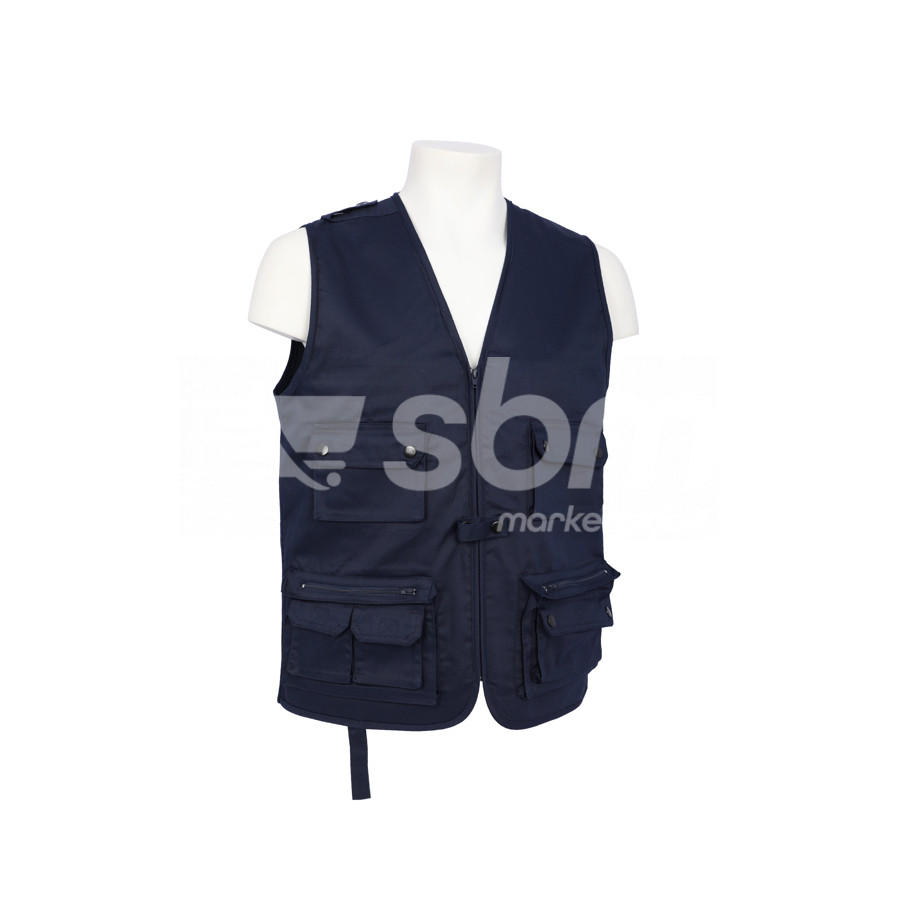 Vaultex, 65/35 Vest Coat, 195 Gsm, Navy Blue