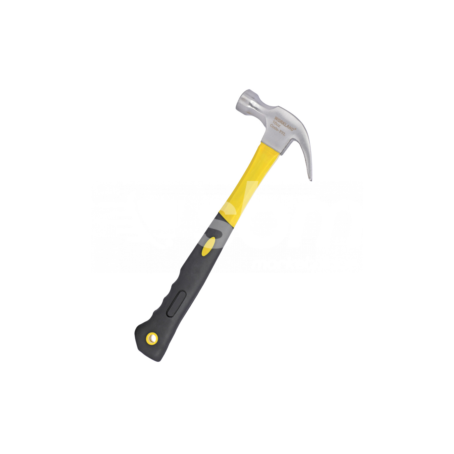 Claw Hammer with Fiber Handle, 16 Oz, 500 Grams