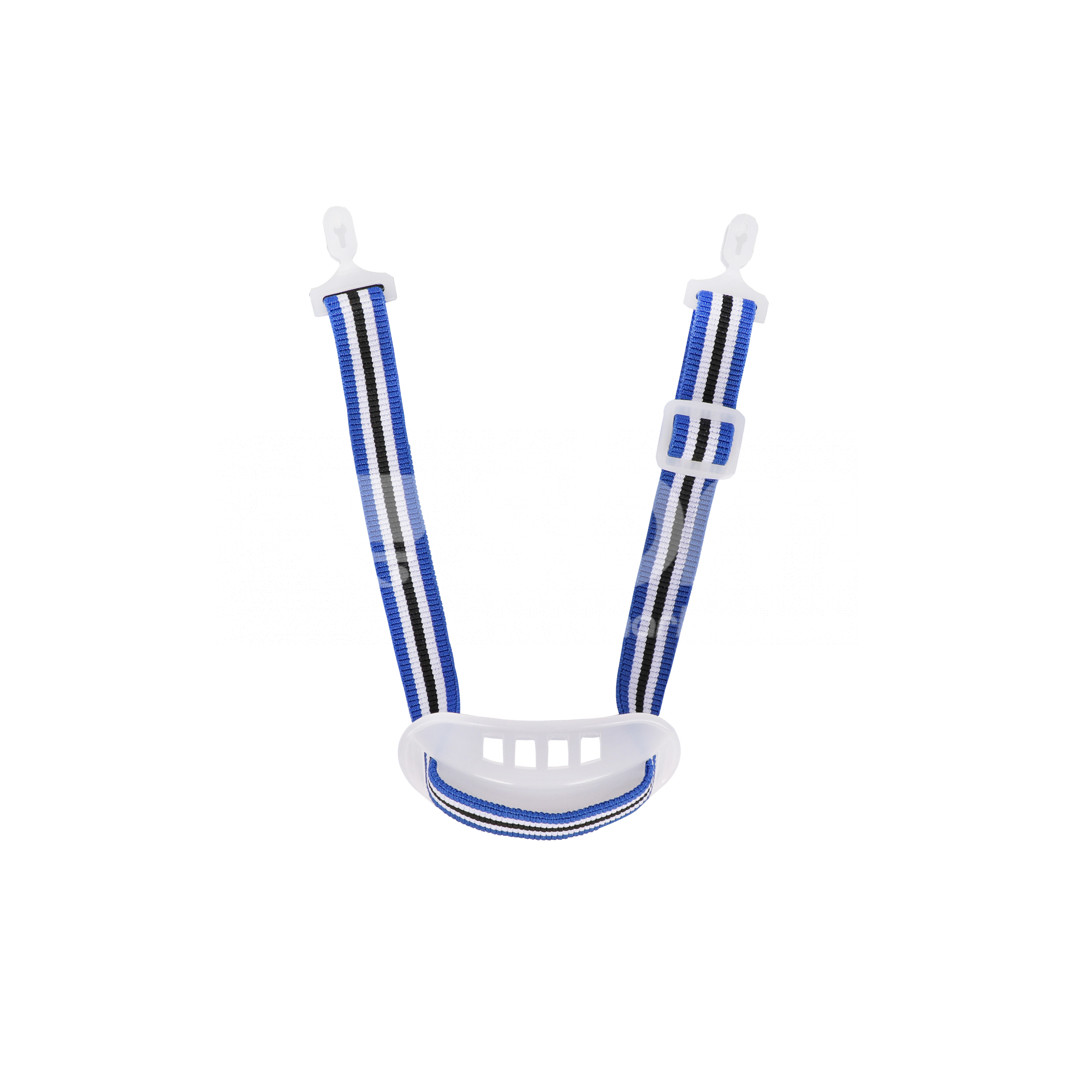 Armstrong, Chin Strap with Cup, Blue & White Color