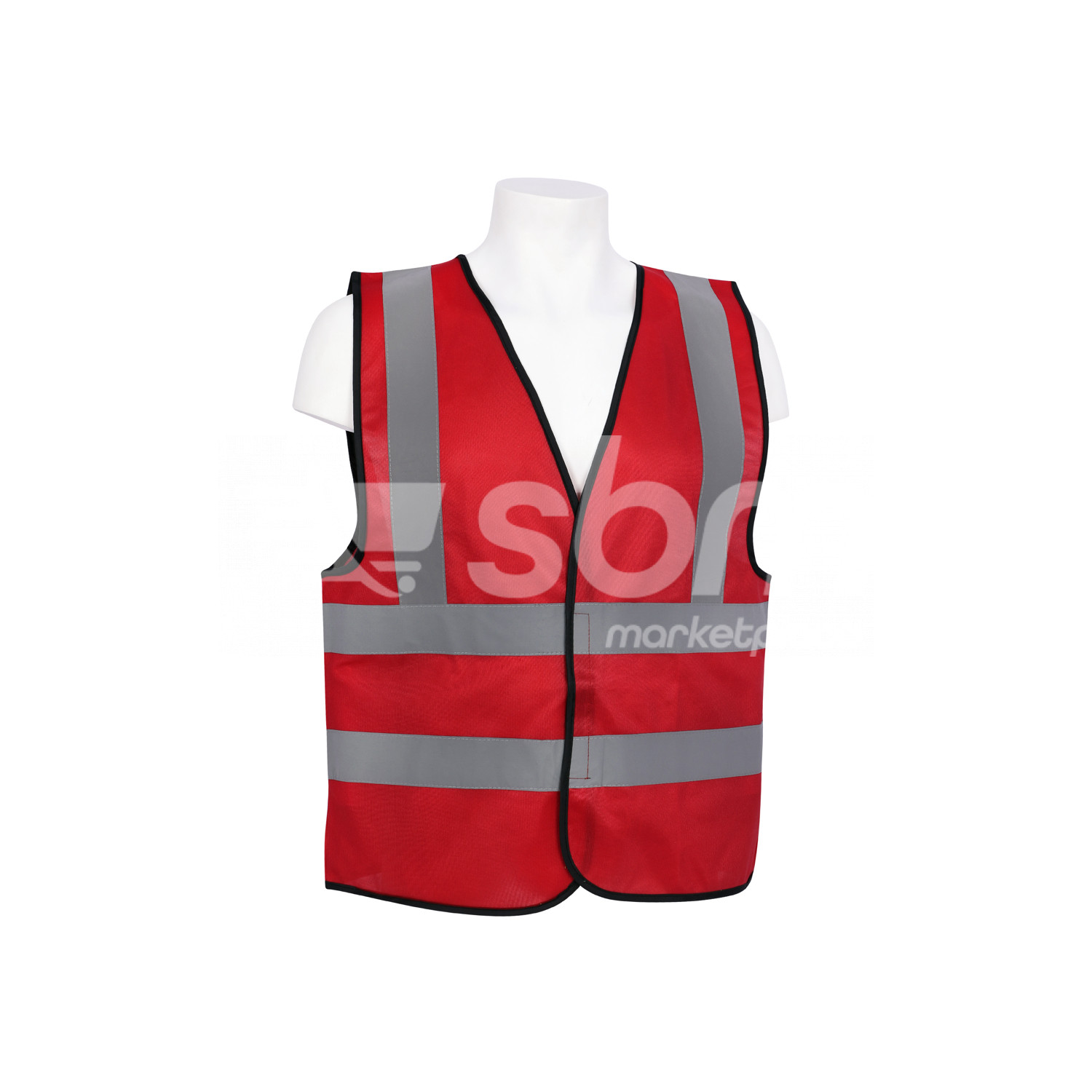 Vaultex, Safety Fabric Vest, Red Color