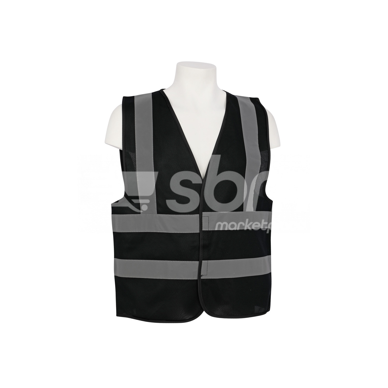 Vaultex, 100% Polyester Safety Vest Fabric Type, Black Color