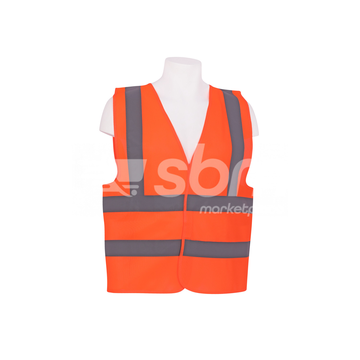 Vaultex, 100% Polyester Safety Fabric Vest, Orange Color
