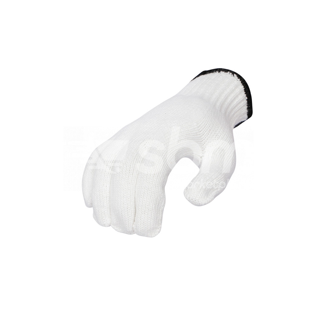 Cotton Knitted Gloves, Black Color Wrist Weight: 800 Grams