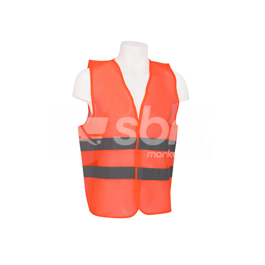 Workland, Safety Fabric Vest, Two Line, Orange Color