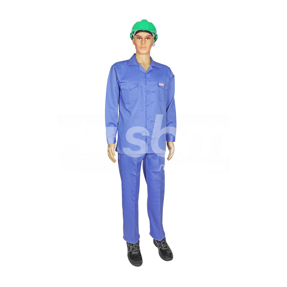 Vaultex, 100% Twill Pant Shirt, Petrol Blue Color