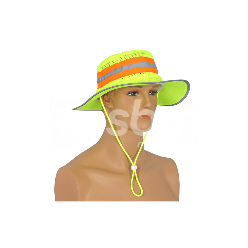 Vaultex, Yellow Full Brim Cap With Reflective