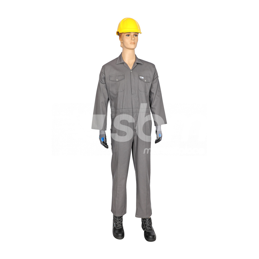 Vaultex, 100% Cotton Coverall, 200 Gsm, Grey Color
