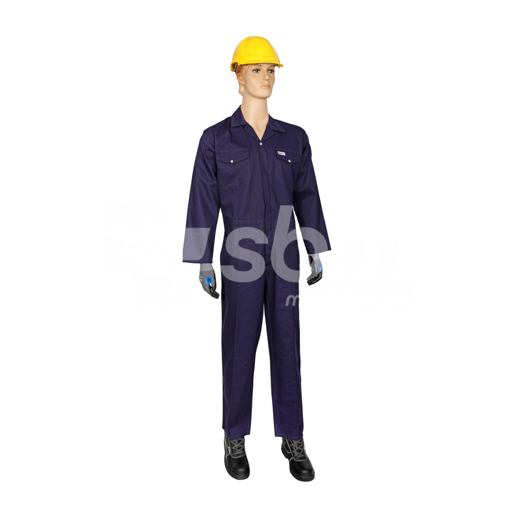 Vaultex, 100% Cotton Coverall, 200 Gsm, Navy Blue Color