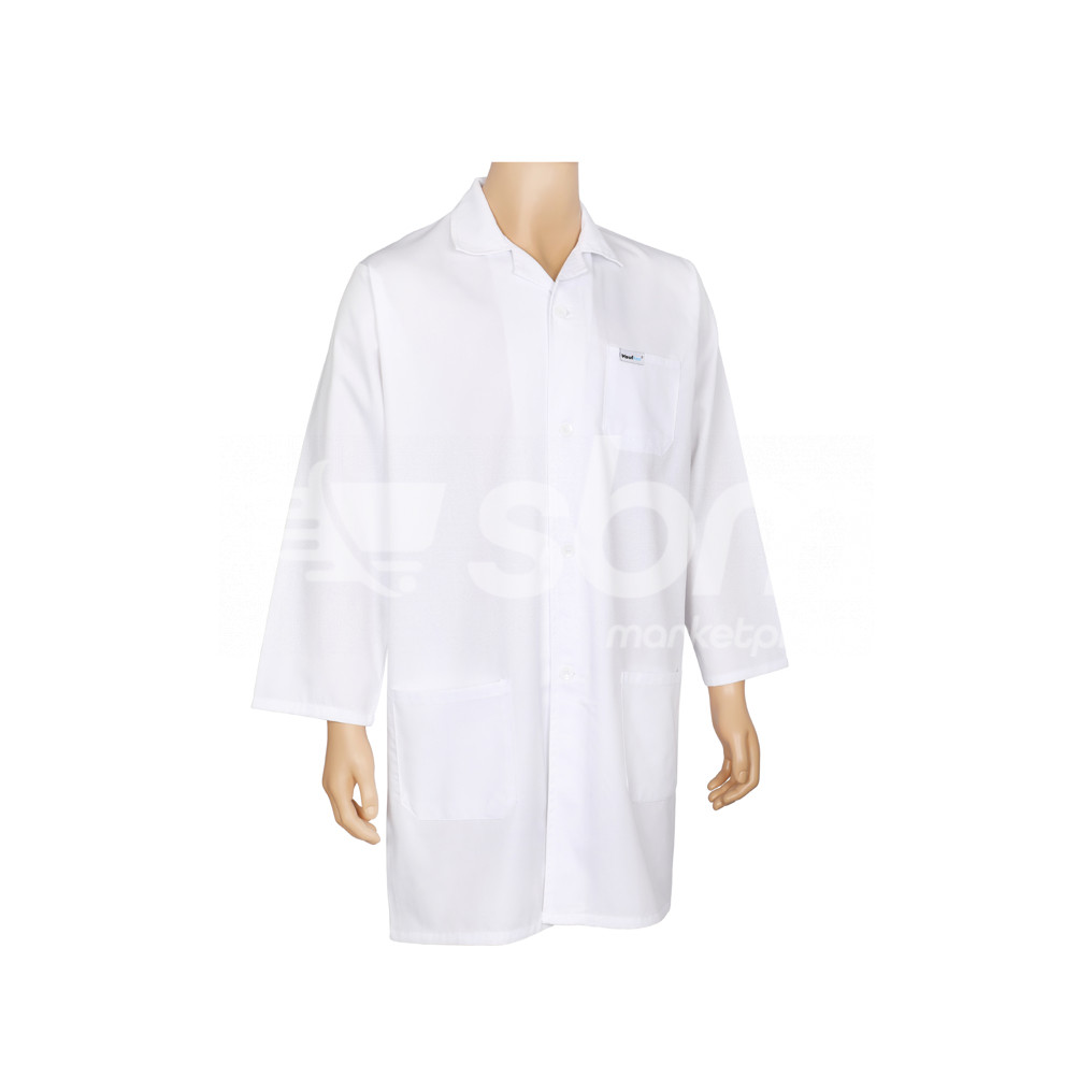 Vaultex, 65% Polyester & 35% Cotton Lab Coat, 220 Gsm White Color