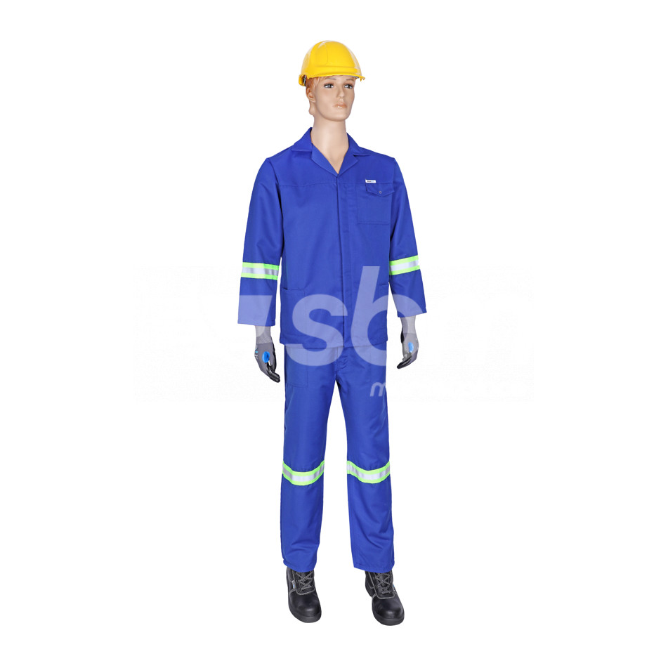 Vaultex, WR Finish Jacket & Trouser Sets With Reflective,190 Gsm,Royal Blue Color