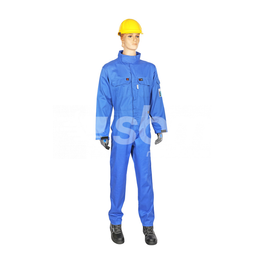 Vaultex, Class 2 Welding Coverall with Antistatic, 250 Gsm, Royal Blue Color