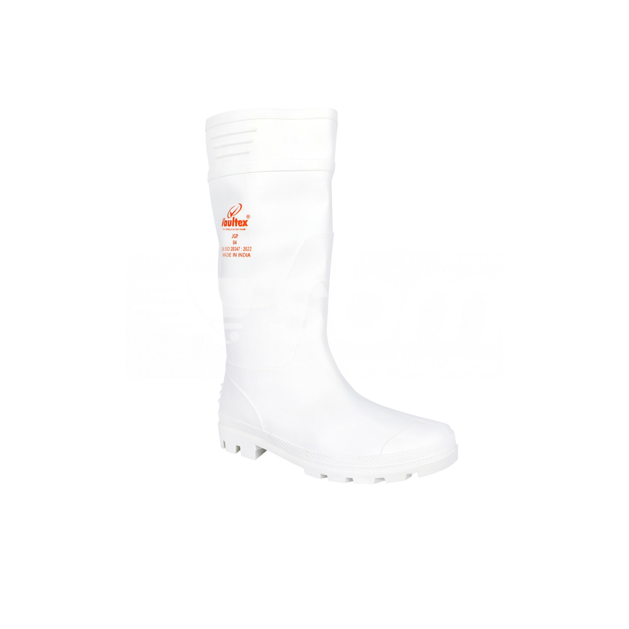 Vaultex, Rain Boot Without Toe & Plate, White Color